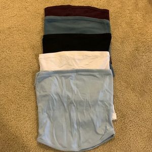 Tube tops! 5 tubes tops. Sold together or separately.